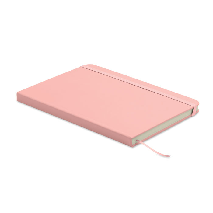 Carnet publicitaire A5 en papier recyclé Arcoloop rose bébé